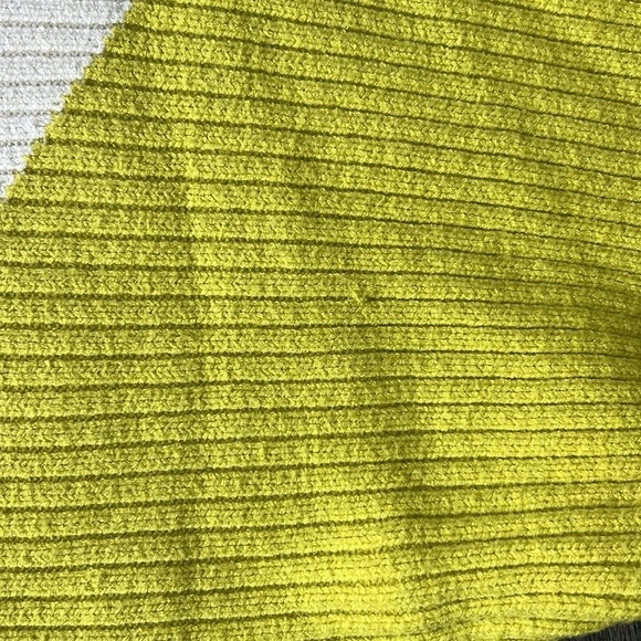 Express Sweater Blue Green Color Block Ribbed Dolman Sleeve Sweater Size Small - Picture 14 of 16